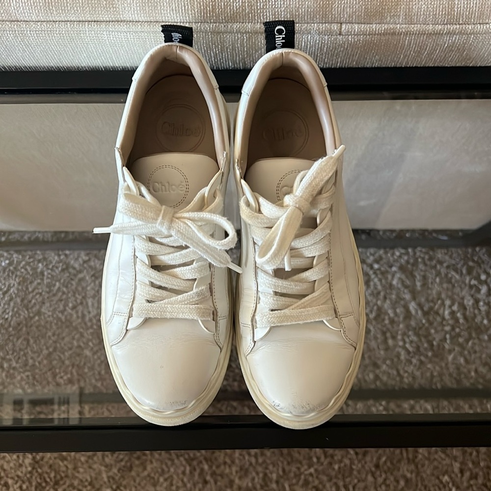 White Chloe Lauren Sneakers